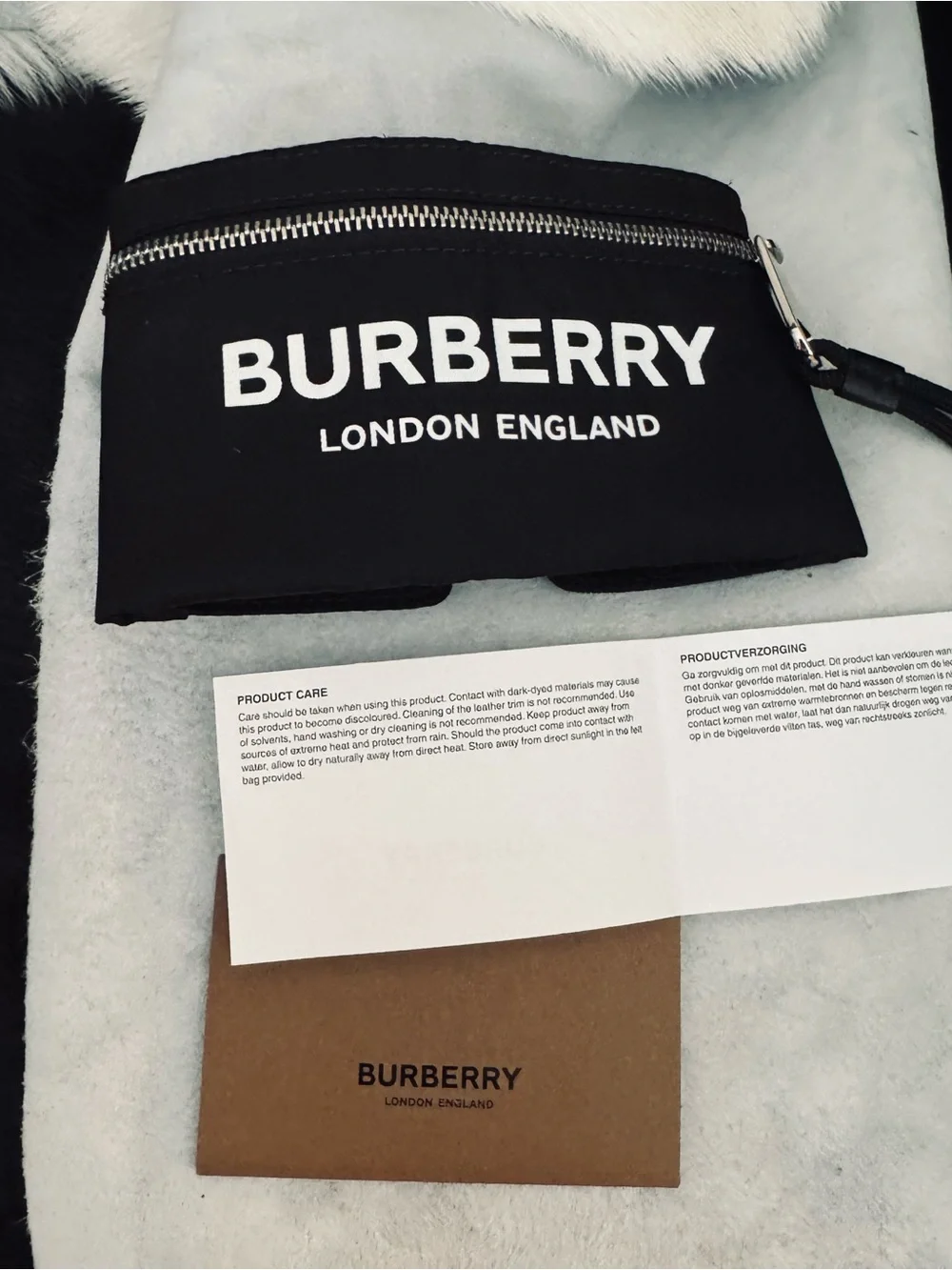 Burberry black nylon